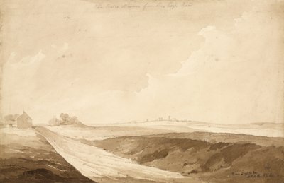 No 7 La Belle Alliance from the High Road, 1815 by Denis Dighton